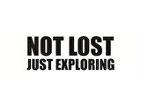 Miyrem Not Lost Oto Arka Cam Sticker 21 x 8 cm