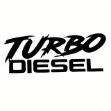 Miyrem Turba Diesel Oto Arka Cam Sticker 23 x 9 cm