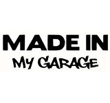 Miyrem Made In My Garage Oto Arka Cam Sticker 23 x 8 cm