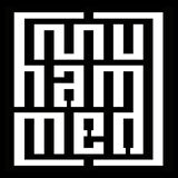 Miyrem Kufi Hat İle Türkçe Muhammed (A.s.) Sticker 10 x 10 cm
