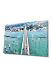  Miyrem Glasses Collection -A1^#  Istanbul Boğazı Manzara Cam Tablo 