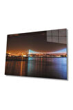  Miyrem Glasses Collection -A1^#  Istanbul Boğazı Manzara Cam Tablo 