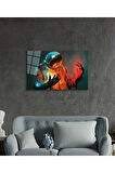  Miyrem Glasses Collection -A1^#  Astronot Uzay Evren Cam TabloCam Tablo