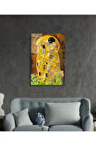  Miyrem Glasses Collection -A1^#  Gustav Klimt Öpücük Cam TabloCam Tablo