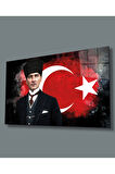  Miyrem Glasses Collection -A1^#  Atatürk ve Ay Yıldız Cam Tablo