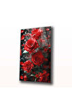  Miyrem Glasses Collection -A1^#  Kırmızı Yağmur Cam Tablo  