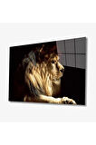  Miyrem Glasses Collection -A1^#  Aslan Hayvan Cam Tablo