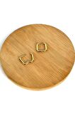 Kare Cerrahi Çelik Küpe 316L Kararmaz Antialerjik Küpe 15X15 MM