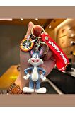 Sevimli 3D Silikon Anahtarlık Kaliteli Büyük Boy Bugs Bunny