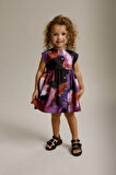 Next Baby % 100 Pamuklu Mor Batik Keten Elbise