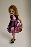 Next Baby % 100 Pamuklu Mor Batik Keten Elbise