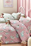 Next Baby Pamuklu Pembe Unicorn Desenli 2’li Nevresim Seti