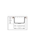 Evye Valente N-100 Siyah Granit S-305G Sifonlu