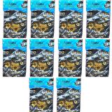 Arma Baskılı Mini Blok Poşet Torba - No : 1 - 22x35 Cm. - Siyah - 100 Adetlik 10 Paket