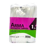 Naksan Arma Şeffaf Naylon 2 lik 23x36 Cm. Bakkaliye Poşeti Torbası - 1 Kg. - Ort. 190 Adet - 5 Paket