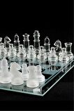 Cam Satranç Takımı Full Cam Satranç Glass Chess 20*20
