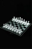 Cam Satranç Takımı Full Cam Satranç Glass Chess 20*20