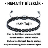 Hematit Bileklik - Nancy Black Bileklik - Tasarım Bileklik Özel Kesim Ayarlanabilir