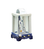 Ahşap Marin Fener Mumluk Şamdan – Deniz Temalı Dekoratif Aksesuar | 20 x 10,5 x 10,5 cm