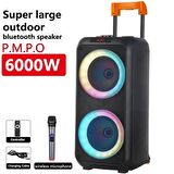 NDR-1096 BÜYÜK BOY BLUETOOTH HOPARLÖR KABLOSUZ TEKERLEKLİ TAŞINABİLİR KABLOSUZ SPEAKER TOPLANTI ANFİ