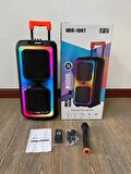 NDR-1097 BÜYÜK BOY BLUETOOTH HOPARLÖR KABLOSUZ TEKERLEKLİ TAŞINABİLİR KABLOSUZ SPEAKER TOPLANTI ANFİ