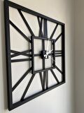Ferforje 60*60 Cm Metal Duvar Saati