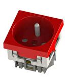 Ne-Ad 2009 45X45 Mm Ups Kanal Priz Çekirdeği Kırmızı