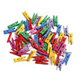 Küçük Boy Renkli Mandal 25 mm - 24 Adet-Paket
