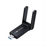  AC1300 Mbps Dual Band 2.4G/5G USB 3.0 Adaptör Kablosuz Wifi Alıcı Kingboss