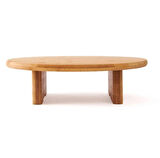 Ayaklı Yuvarlak Kesim Panosu Bambu - Sofra -36cm * 8cm