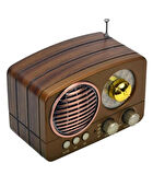 M-161BT Bluetooth Radyo Müzik Kutusu MP3 14 Cm Dekoratif Ve Nostaljik Radyo