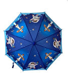 Çocuk Şemsiyesi Düdüklü Astronot desenli Çapı: 86 cm  - Uzunluk: 67 cm
