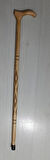 Ahşap Baston, Asa, Desenli, 90cm