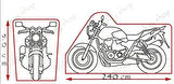 Gilera Gp800 Motor Brandası Miflonlu Su Geçirmez , Motor Arka Çanta Uyumlu, lastikli / kırmızı jant stickerı hediyeli