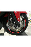 Şık Tasarım  motosiklet Jant Şeridi Mt25Srt001 Yeşil Reflektörlü Yamaha Mt-25 14-21 Sağ-Sol/Ön-Arka