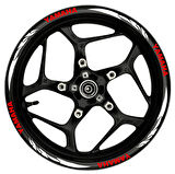 CB125R kırmızı yazılı  yeşil reflektif pençe şeritli