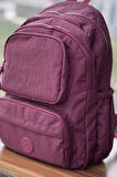 Nemo Group Unisex Bordo Sırt Çantası Okul Çantası Laptop ve Seyahat Çantası Su Geçirmez Spor Çantası 40x30x15cm