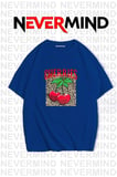 Nevermind Unisex Cherries Baskılı Oversize Tişört