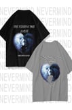 nevermind he keeps me safe / she keeps me wild unisex çift tişörtü 2'li