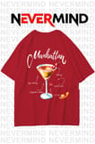 Unisex Manhattan Kokteyl Oversize Tişört
