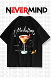 Unisex Manhattan Kokteyl Oversize Tişört