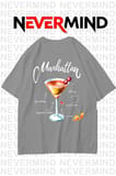 Unisex Manhattan Kokteyl Oversize Tişört