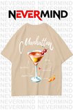 Unisex Manhattan Kokteyl Oversize Tişört