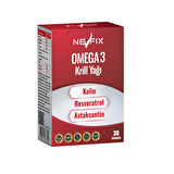 Nevfix Krill Oil Omega Resveratrol Astaksantin 30 Softgels