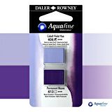 Daler Rowney Aquafine 2li Sulu Boya Tableti 406 Cobalt Violet Hue - 413 Permanent Mauve