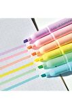 kagito Highligter Karışık Pastel Kalem - 6'lı Set