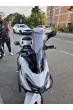 MOTOCAM RKS Newlight 125 PRO Siperlik Ön Cam 2023 2025 Model 68cm açık füme Renkli 4mm ORTA BOYLU
