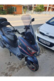 MOTOCAM RKS Newlight 125 PRO Siperlik Ön Cam 2023 2025 Model 68cm açık füme Renkli 4mm ORTA BOYLU