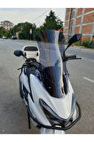 MOTOCAM RKS Newlight 125 PRO Siperlik Ön Cam 2023 2025 Model 68cm açık füme Renkli 4mm ORTA BOYLU