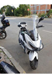MOTOCAM RKS Newlight 125 PRO Siperlik Ön Cam 2023 2025 Model 75cm Şeffaf Renkli 4mm UZUN BOYLU